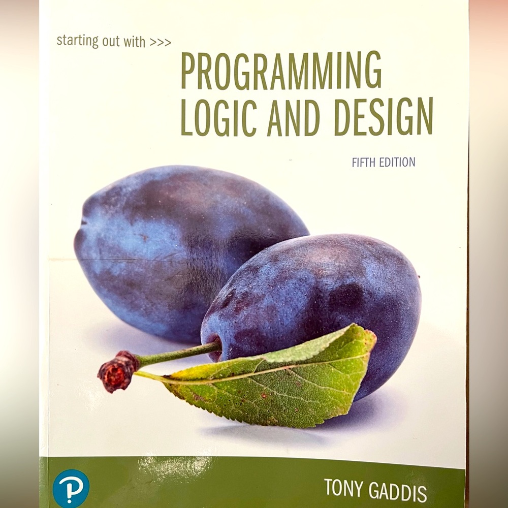 Starting Out With Programming Logic And Design Fifth Edition Book Tony Gaddis